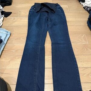 Jessica Simpson Dark Blue Maternity Flare Jeans